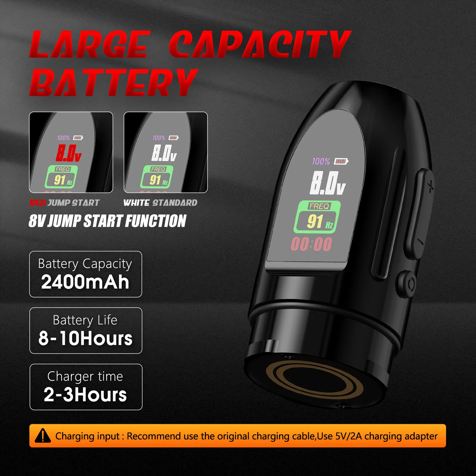 Xnet-ワイヤレスタトゥーマシンペン,デュアルグリップ,ブラシレス