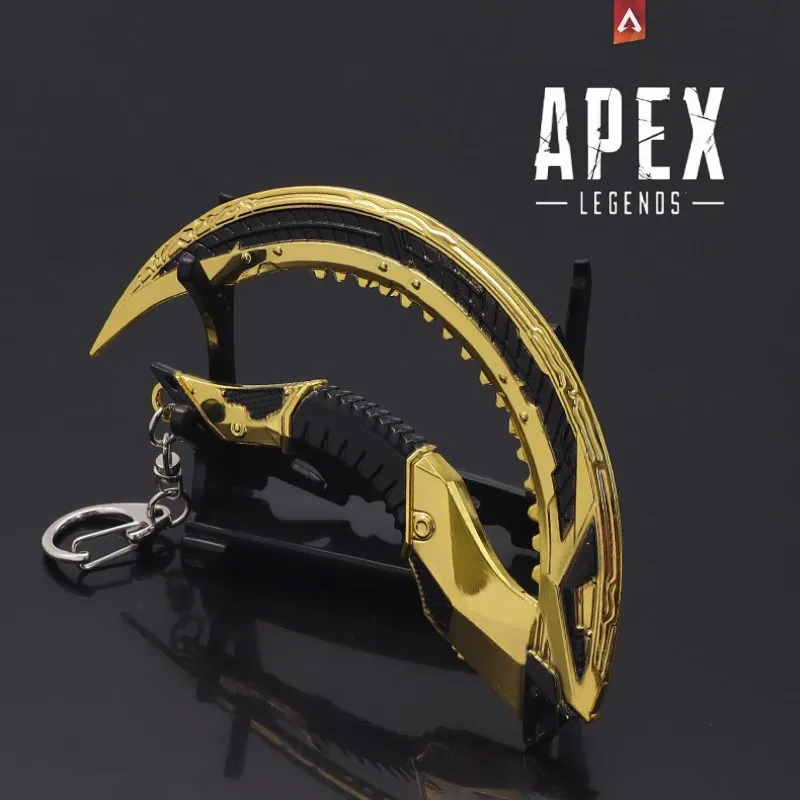 Apex Legends  Heirloom Weapon Seer Fist Sickle  12cm Alloy  Keychain Model Anime Katana Knife  Swords Game Peripheral Kids Toys