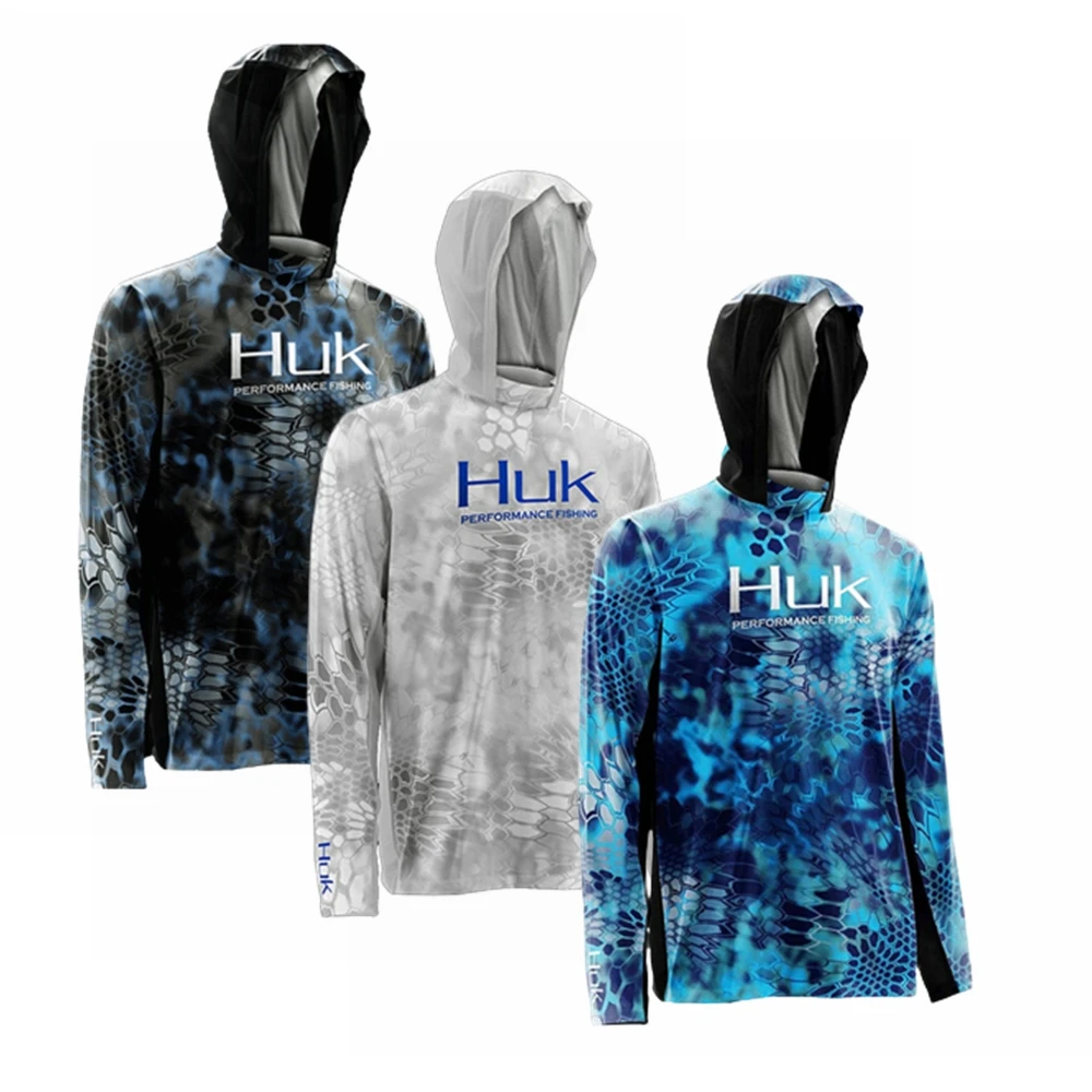 HUK Sun Protection Clothing Lightweight Fishing Shirt Fishing Hoodie