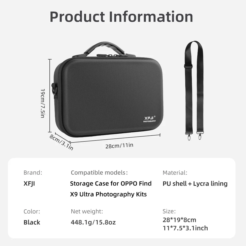 Durable Drop-resistant Hard Shell Handbag for Photography Accessories