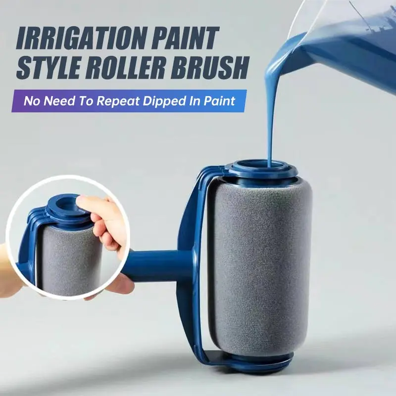 Multifuncional Household Paint Roller Brush Grupo Conjunto de Pintura de Látex Portátil Uma Parede a Tempo Pcs
