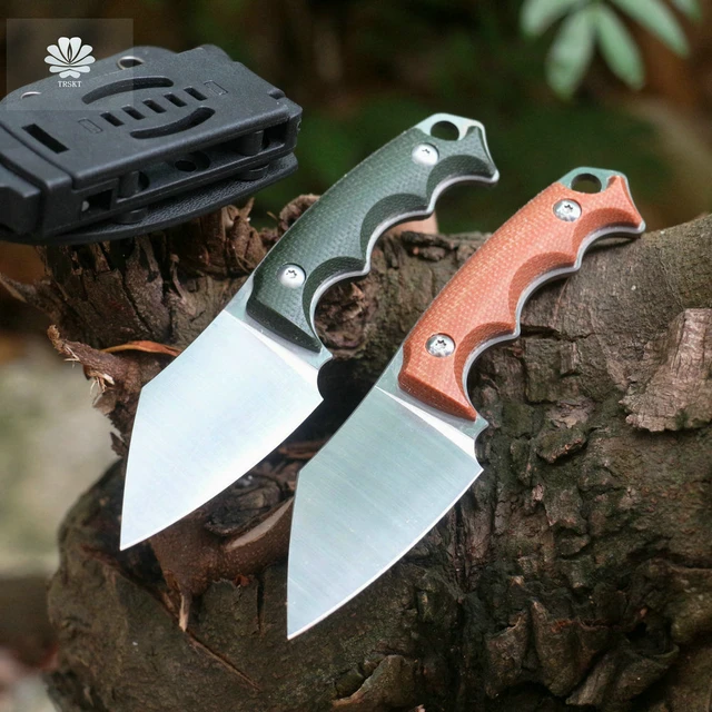 Trskt Small Hunting Knife Camping Kitchen Knives Survival Pocket Rescue  Fishing Neck Knives Outdoor Tool With Kydex Dropshipping - AliExpress