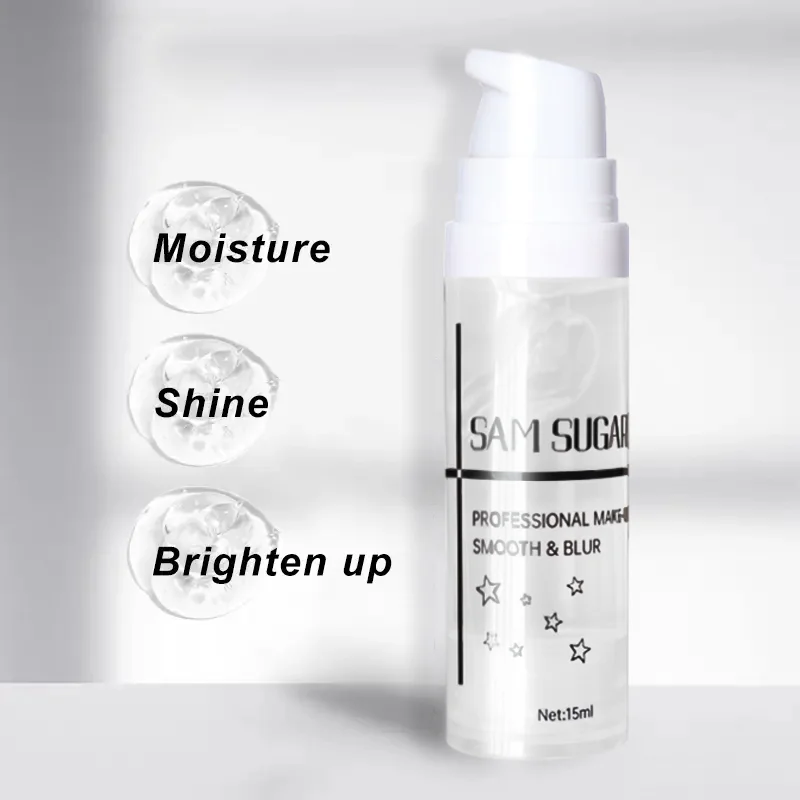 Facial Primer Makeup Primer 1pc Crystal Primer for Makeup Base Smooth Easy to Apply Non-sticky Moisturizing Brightening Face before Makeup 15ml