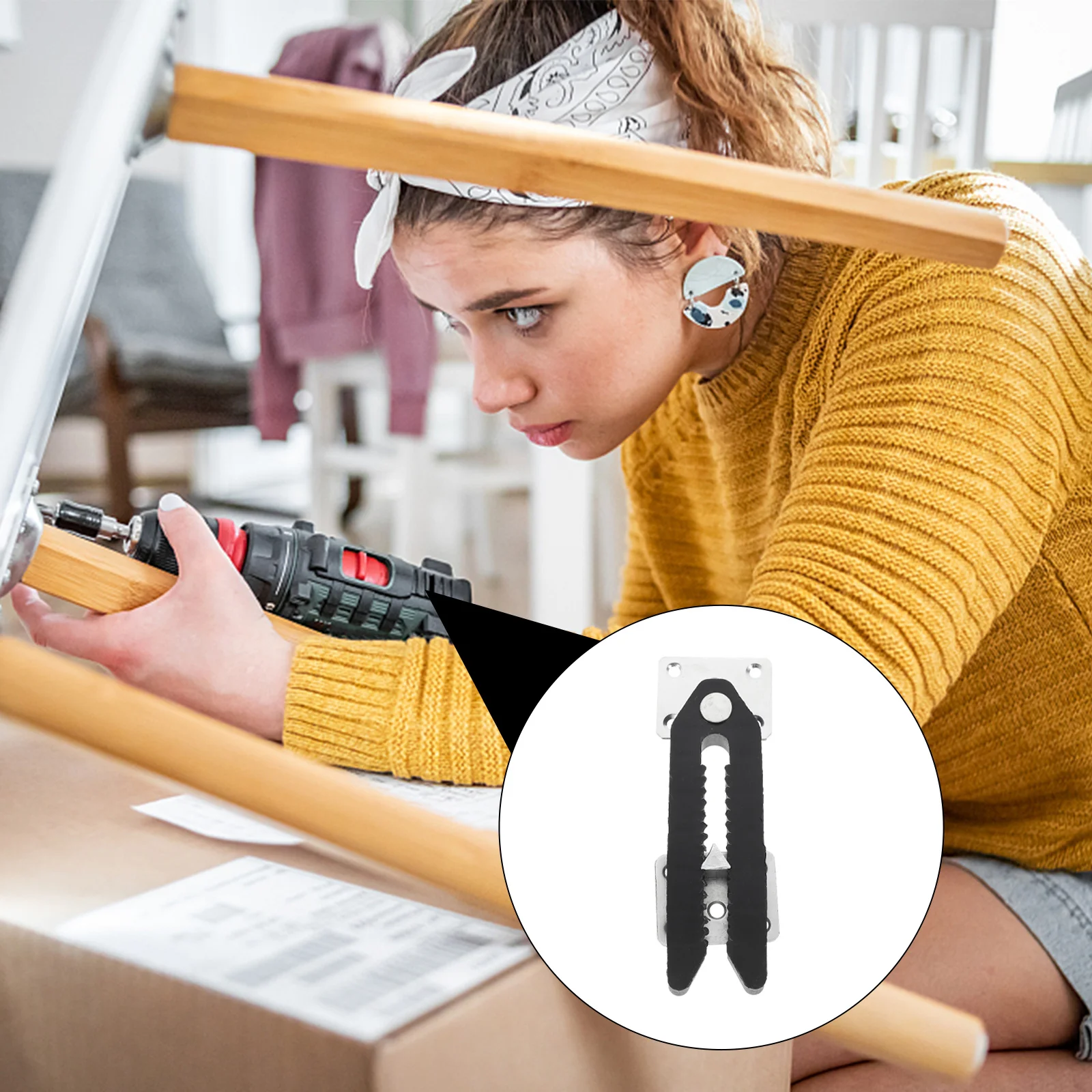 Sofa Connector Accessories Corner Furniture Plastic Sectional Joint Snap Connectors for Alligator Clamps