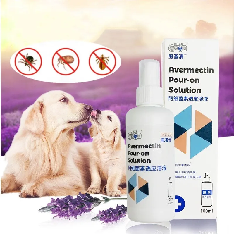 100ML Pet Flea & Tick Spray for Dogs Cats Fresh Fragrance Natural Pet Care Topical Spray pet anti flea tick agent pet flea spray
