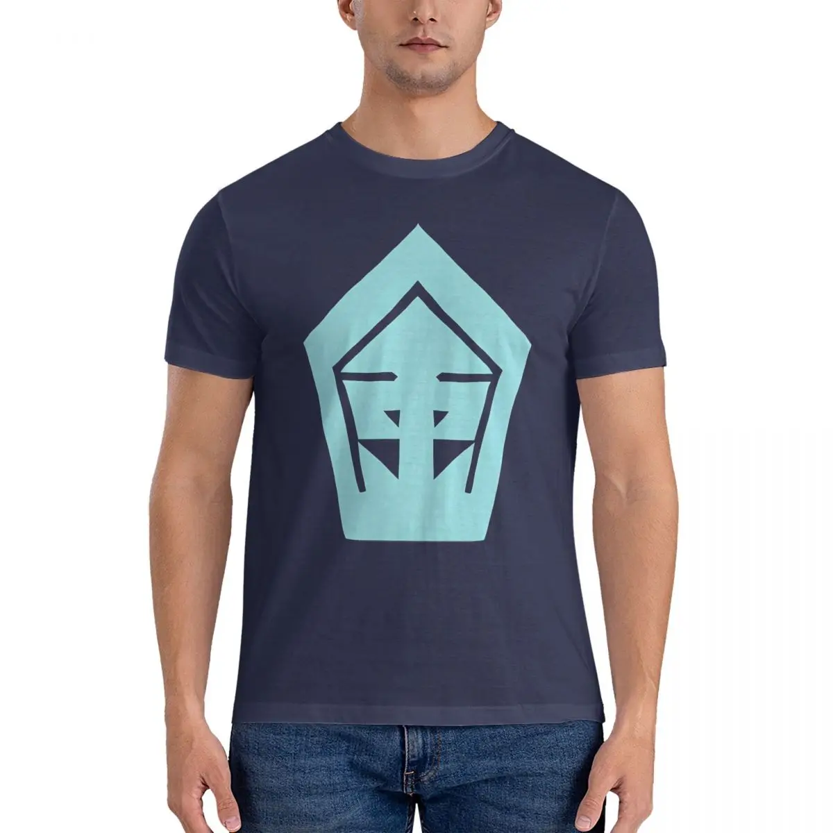 thumbnail image 1 of Camisetas de Adaman (réplica de cosplay de PLA PKMN) con el logotipo del escudo del clan japonés, camiseta creativa de manga corta y cuello redondo, 1 of 7
