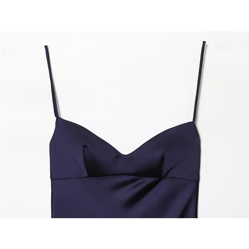 Women Sexy Lace Satin Elegant Long Dress Asymmetric Hem Dress New Summer Fashion Holiday Party Beach Dresses For Women ﻿