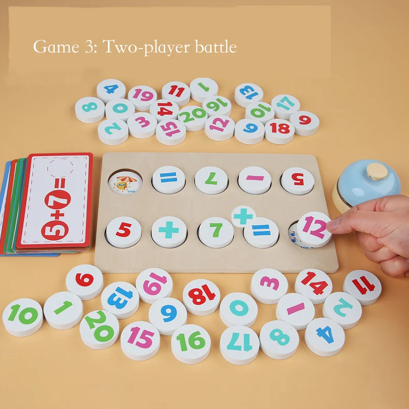 Children's early education math toys, addition and subtraction chess, parent-child interaction, math enlightenment 4