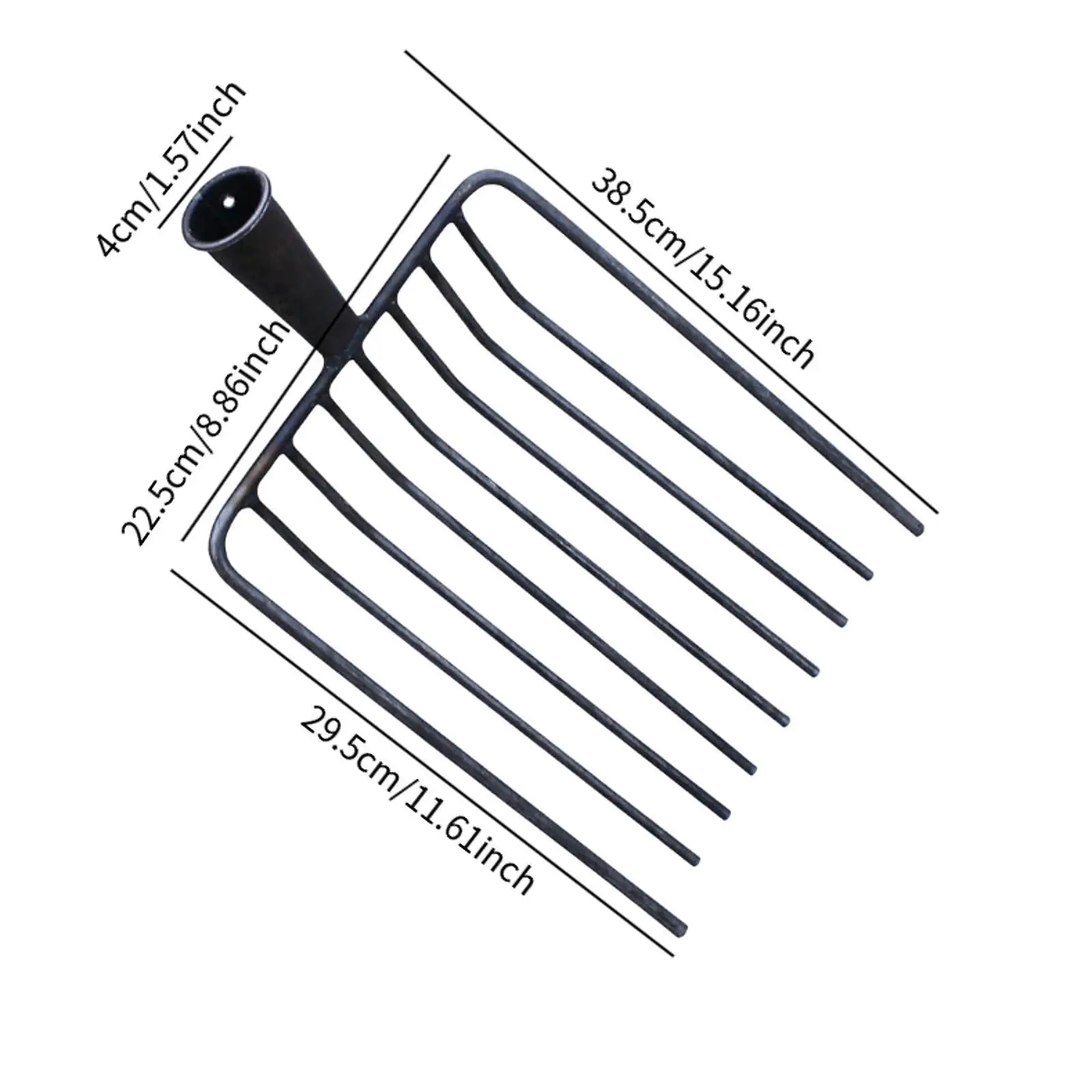 Pitchfork Tool Replacement Head, Agricultural Fork for Garden Tasks