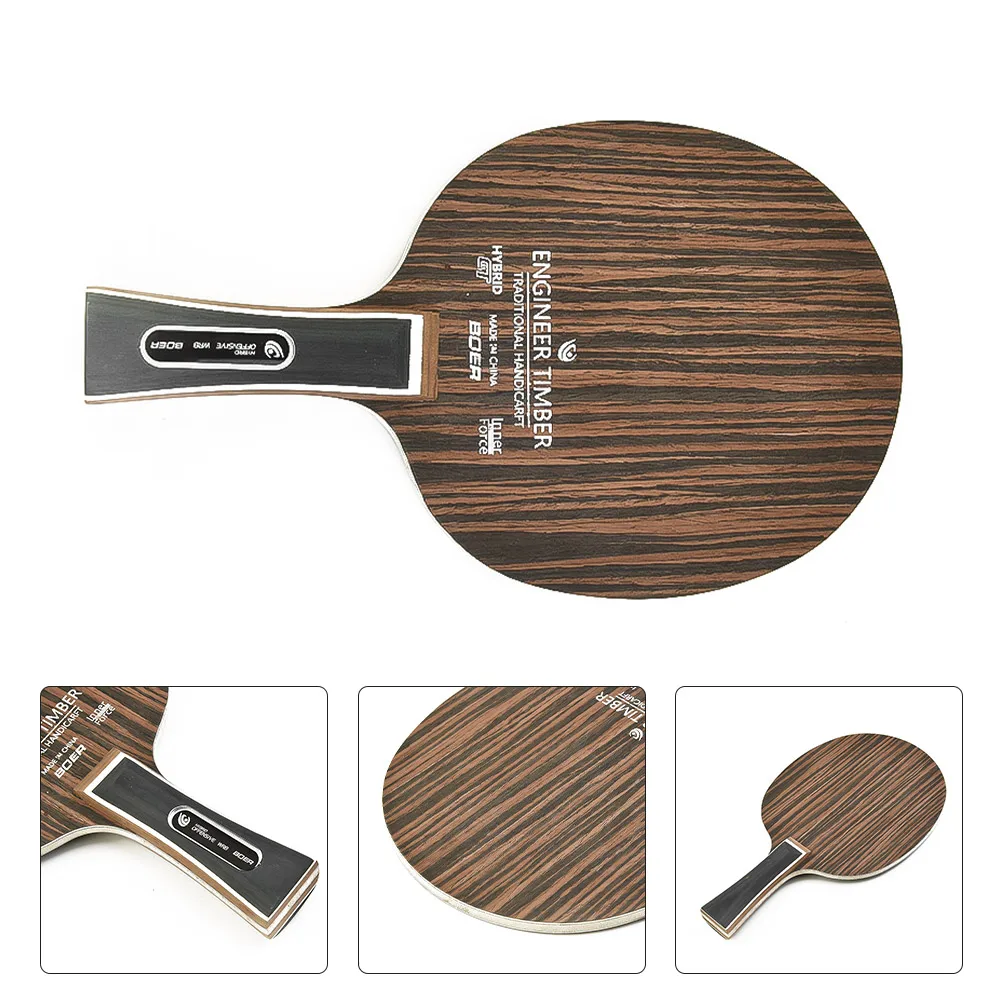 

Table Tennis Racket Bottom Plate 5 Ply Ping Pong Bat Blade Long Handle Paddle Professional Ping Pong Rackets Pingpong Training
