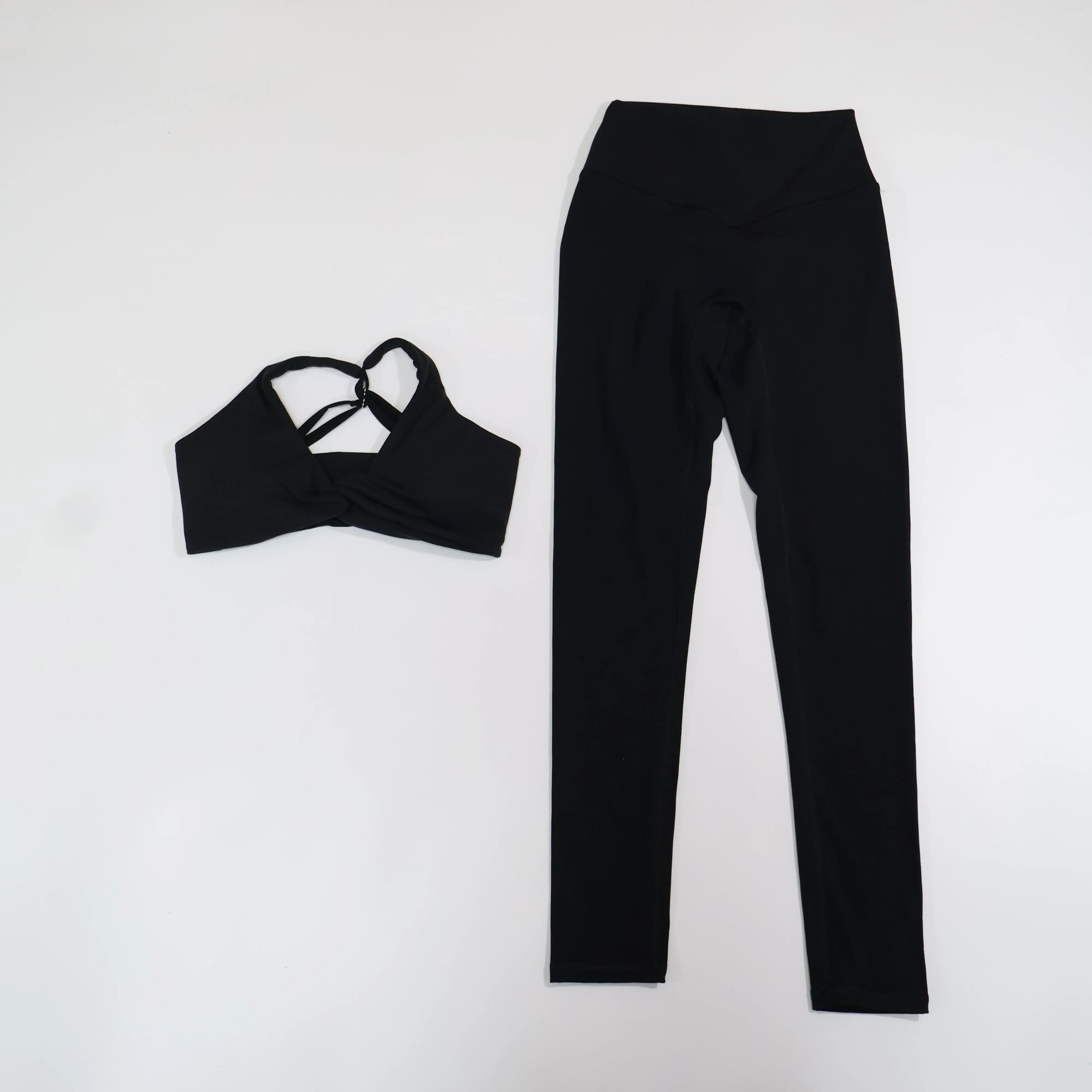 Sommer Damen Zweiteiliges Sportset Weiblicher Brustkreuz-Sport-BH Yoga-Gym-Sportanzüge Damen Sportoutfit Frauen Yoga Sportbekleidung – Detail 9