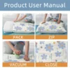 4/6pcs Vacuum Compression Storage Bags, Sealed Storage Containers For Clothes, Blankets, Shirts,   Wardrobe, travel must have 2