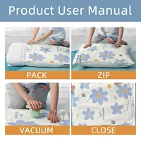 4/6pcs Vacuum Compression Storage Bags, Sealed Storage Containers For Clothes, Blankets, Shirts,   Wardrobe, travel must have 2