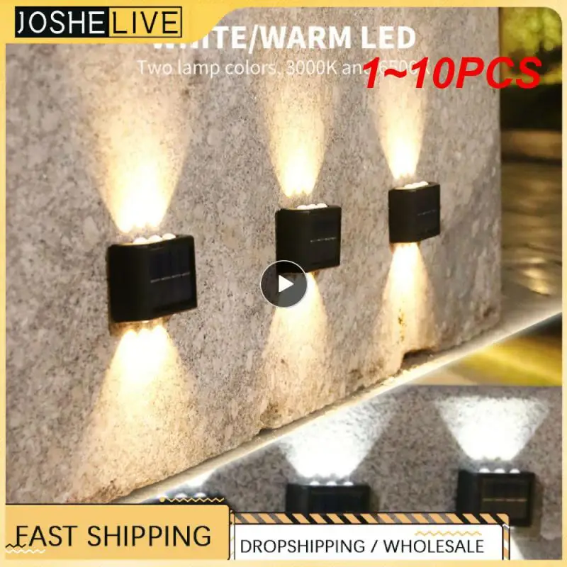 

1~10PCS Smart Solar LED Outdoor Light Waterproof Garden Decor Lamps For Garden Outdoor Solar Lamp Balcony Courtyard Street Wall