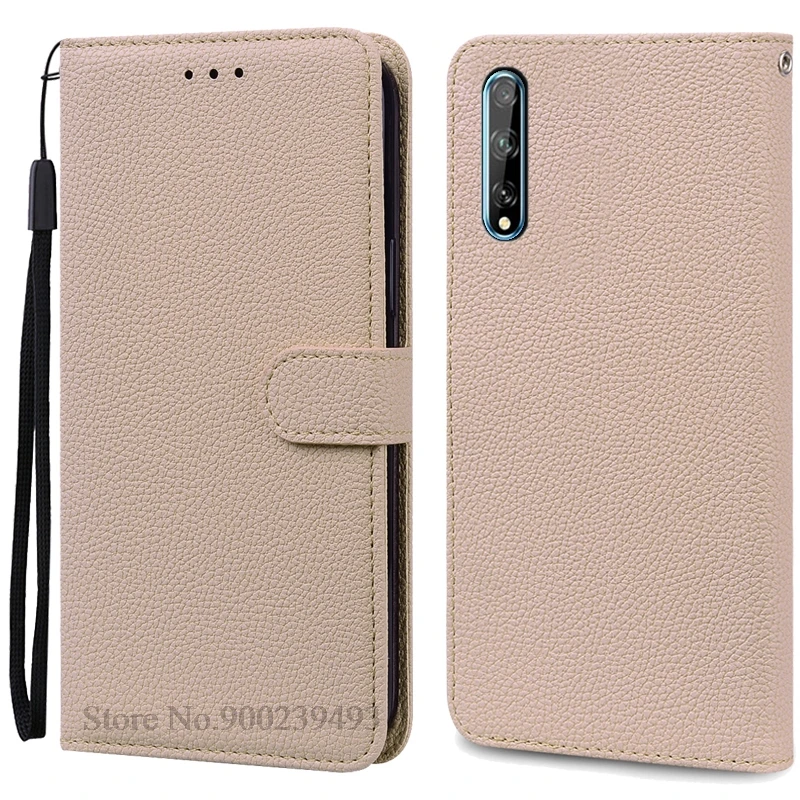 Luxurious Soft TPU Leather Flip Wallet Phone Case with Strap and Card Slots