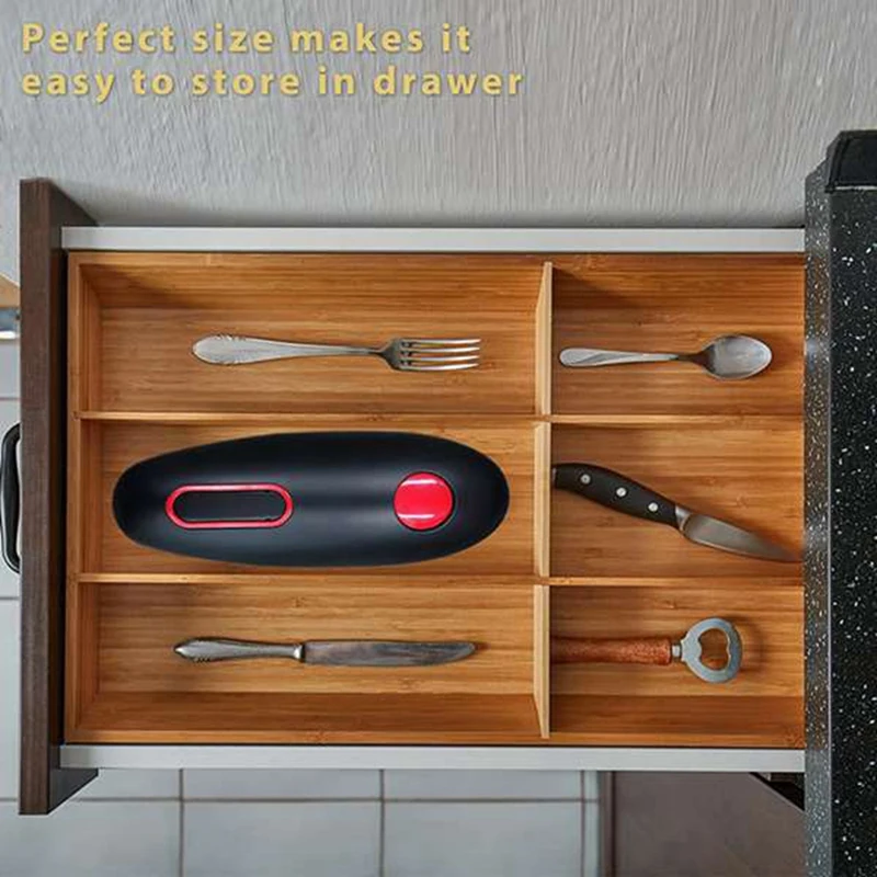 Electric Can Opener Automatic Tin Opener Cordless One Touch No Sharp Edges  Handheld Battery Operated Can Opener Kitchen Bar Tool - AliExpress