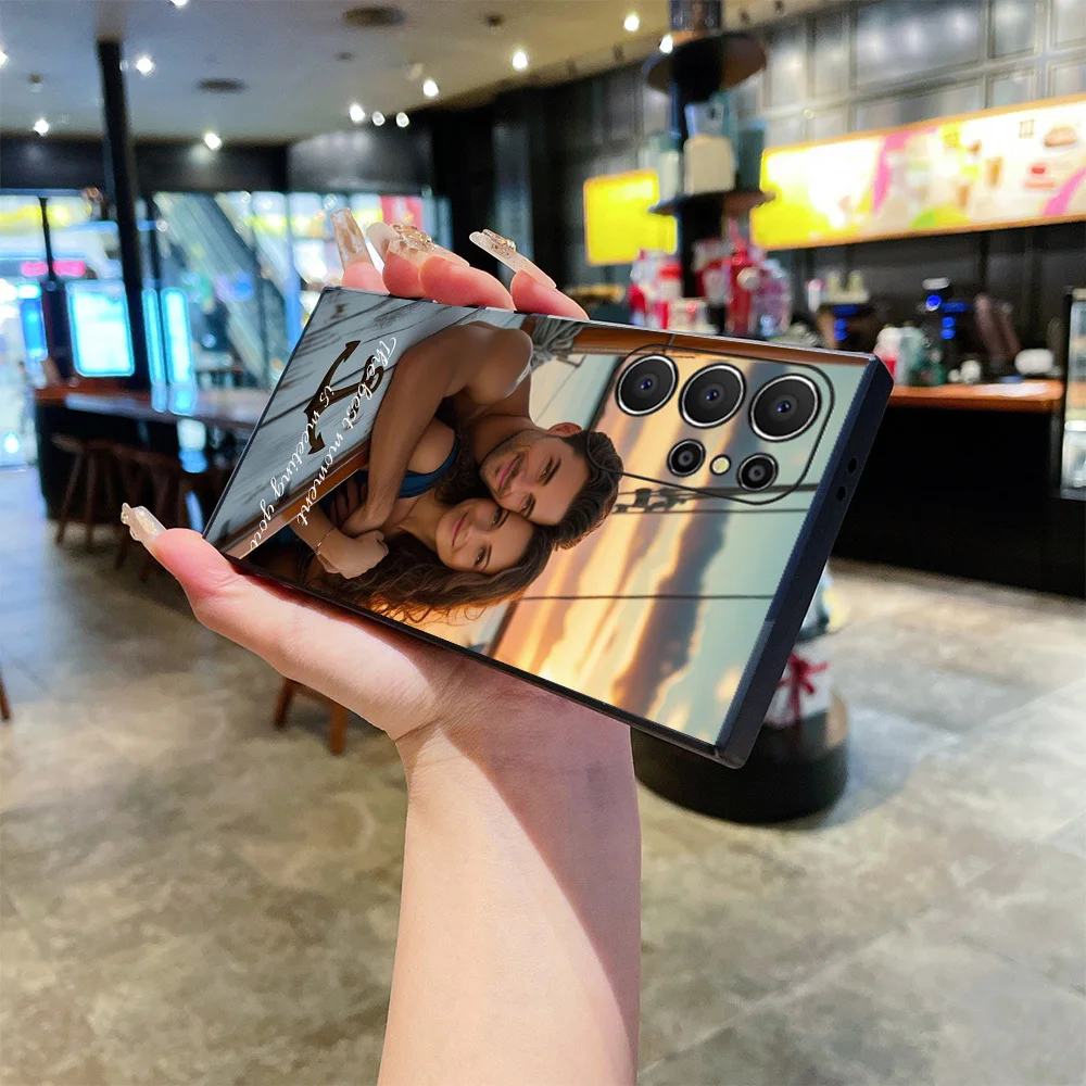 Custom Couple Photo Soft Phone Cases - Personalized DIY Design