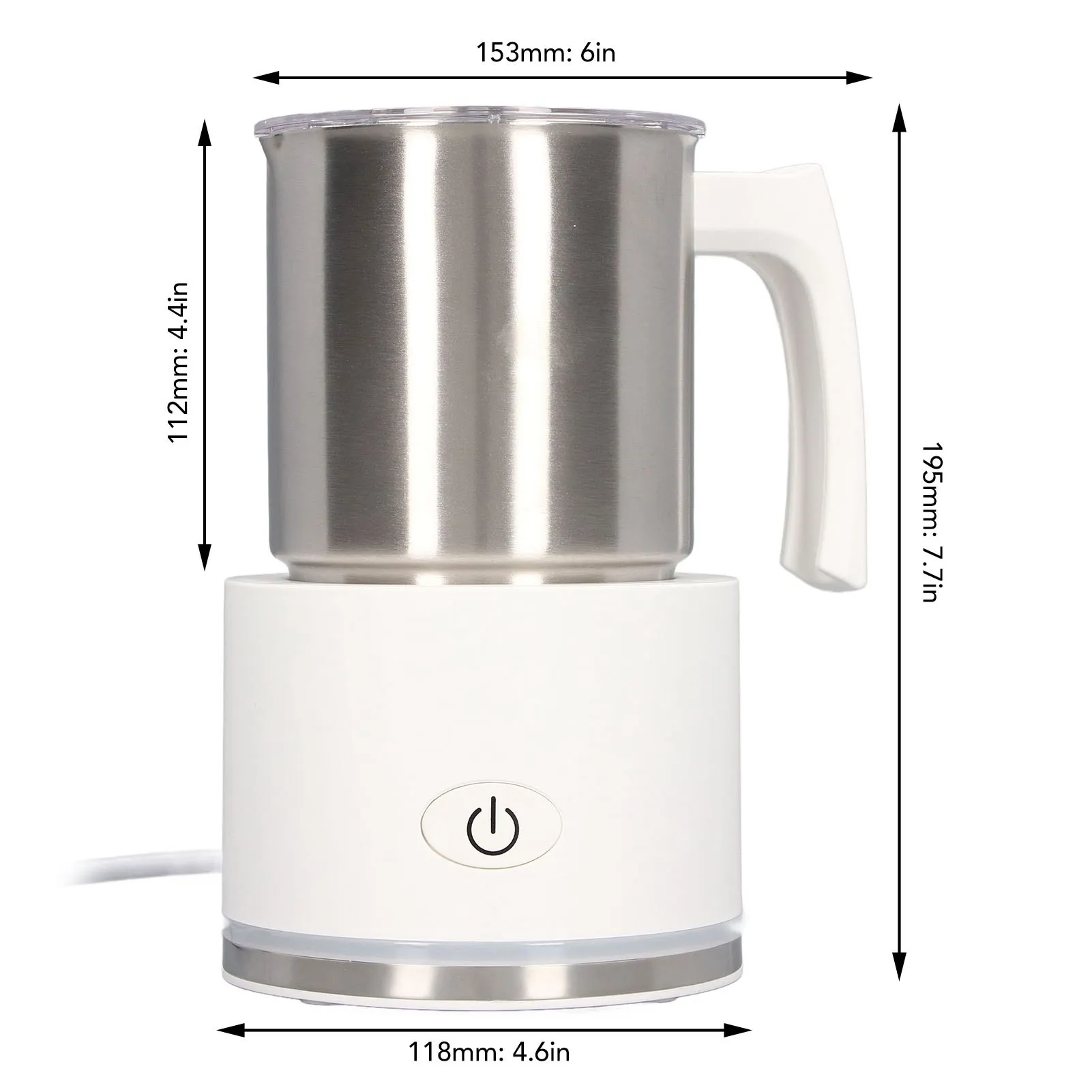 Automatic Milk Foamer Energy Saving EU Plug 220‑240V Electric Milk Frother  Stainless Steel Jug for Hot Chocolate for Home 6