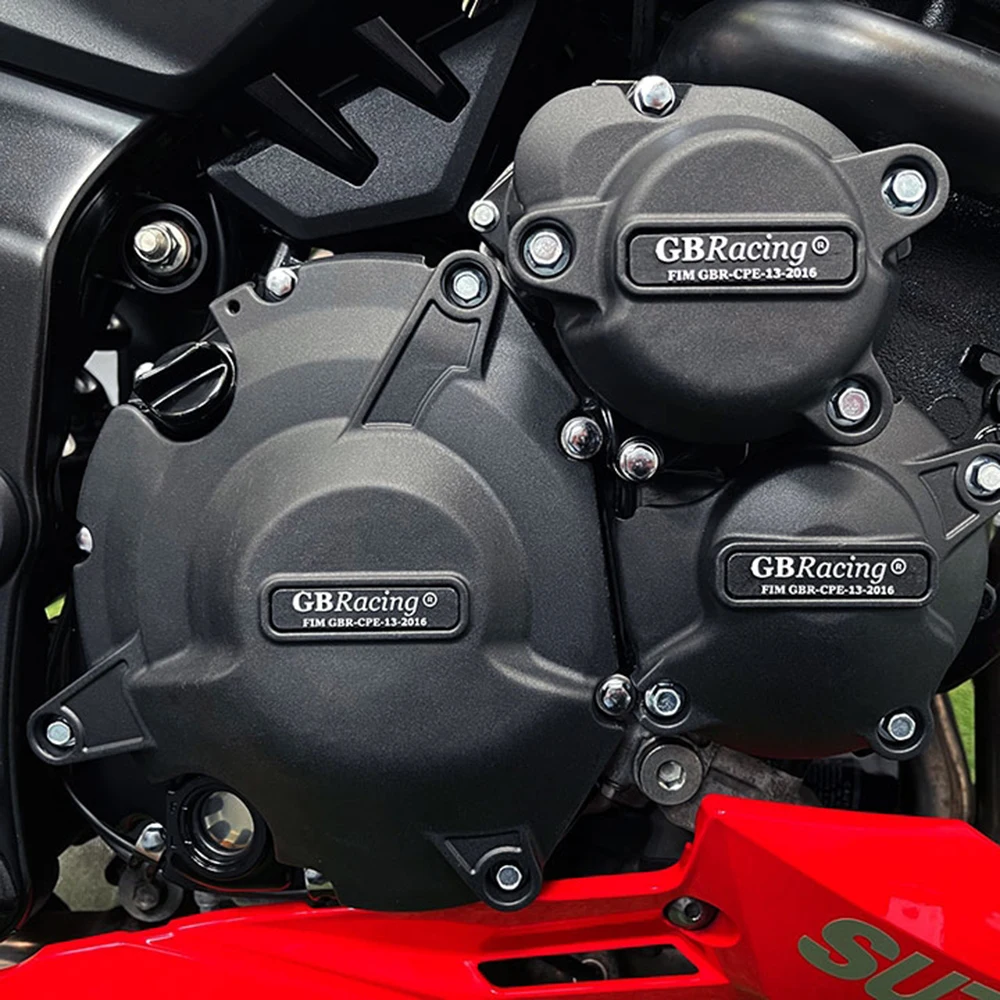 GBRacing Engine Protection Engine Cover Motorcycle Protection Covers Protective Case Set K4-K5 for GSX-R750 & GSX-R600