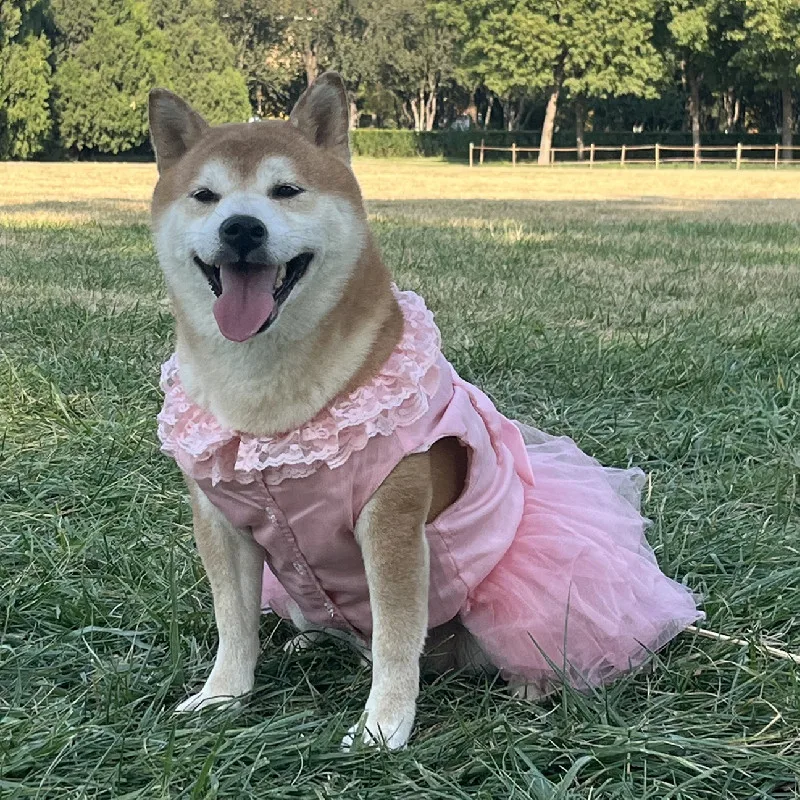 Wedding Dress For Large Dogs Summer Dog Clothes For Pets_voghion.com