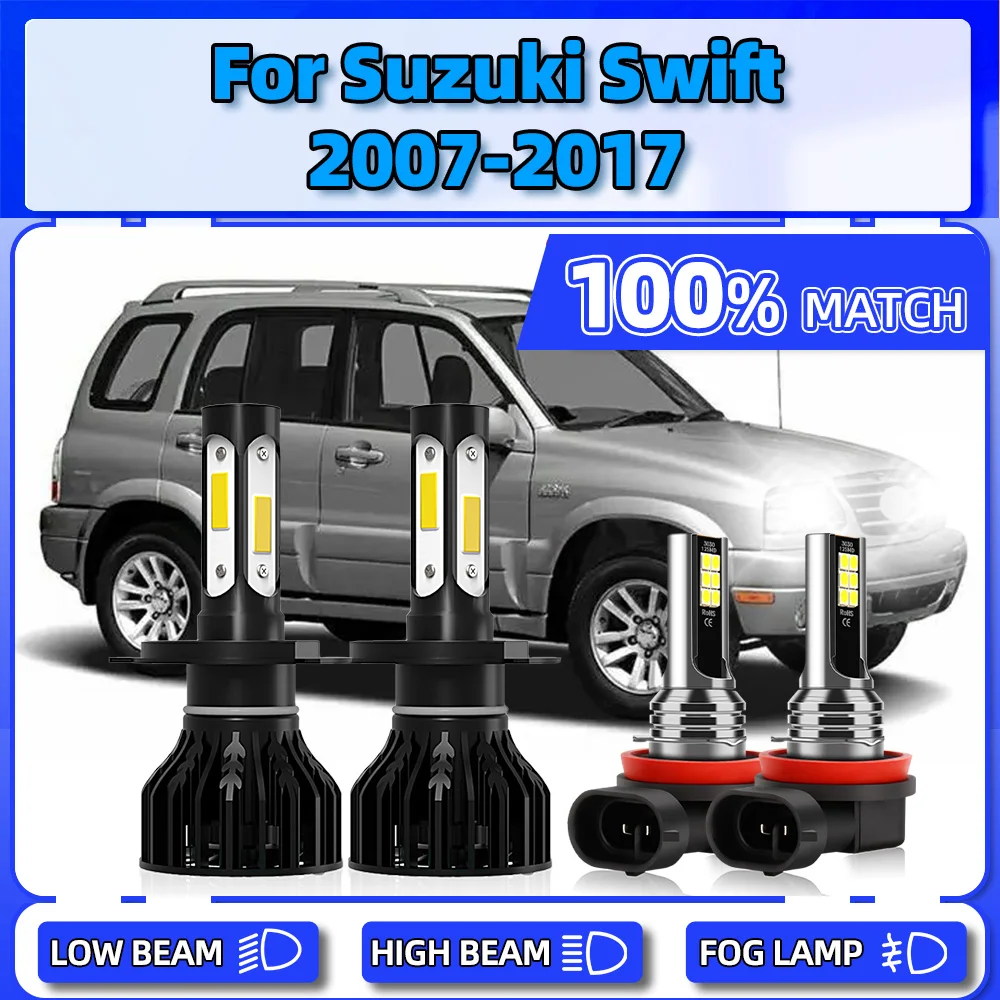 

Turbo LED Headlight 40000LM Car Headlamps 6000K Fog Lamps For Suzuki Swift 2007-2009 2010 2011 2012 2013 2014 2015 2016 2017