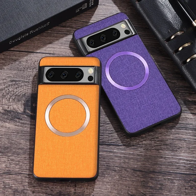 MagSafe Fabric Cloth Magnetic Wireless Charging Slim Case Cover
