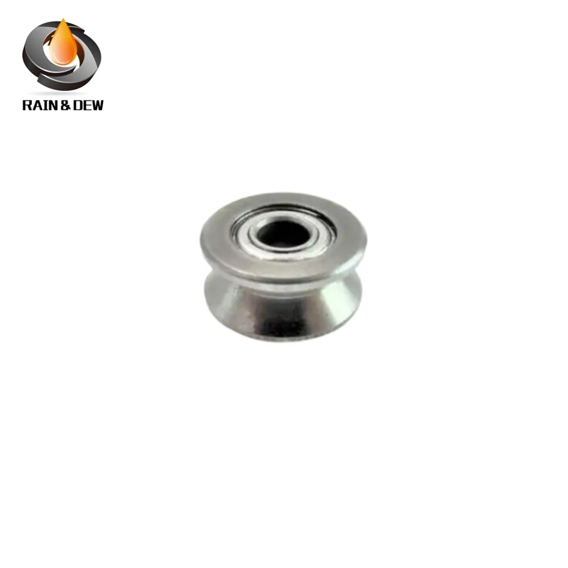 레일 트랙 선형 모션 시스템에 사용되는 탄소강 V 그루브 볼 베어링, V623ZZ, 3x12x4mm, 세트당 10 개