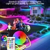 Smart RGB Ambient Light Strip 5V App Remote Control USB Flexible Silicone LED Strip Waterproof LED Lighting for Room Decorations