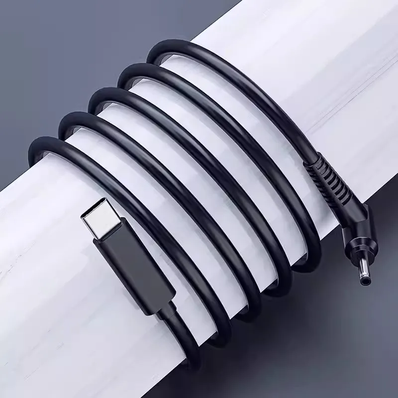 USB 3.1 C 타입 USB-C to DC 19V 4.0x1.35mm 어댑터, PD 에뮬레이터 트리거, ASUS용 90 도 각도, 1.5M, 1 개