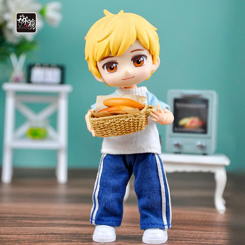 YMY Doll OB11 Movable Joint Doll GSC Face 1/12BJD Figures Anime Model Surprise Dolls  Including Doll Head, Body, Clothes, Shoes 3
