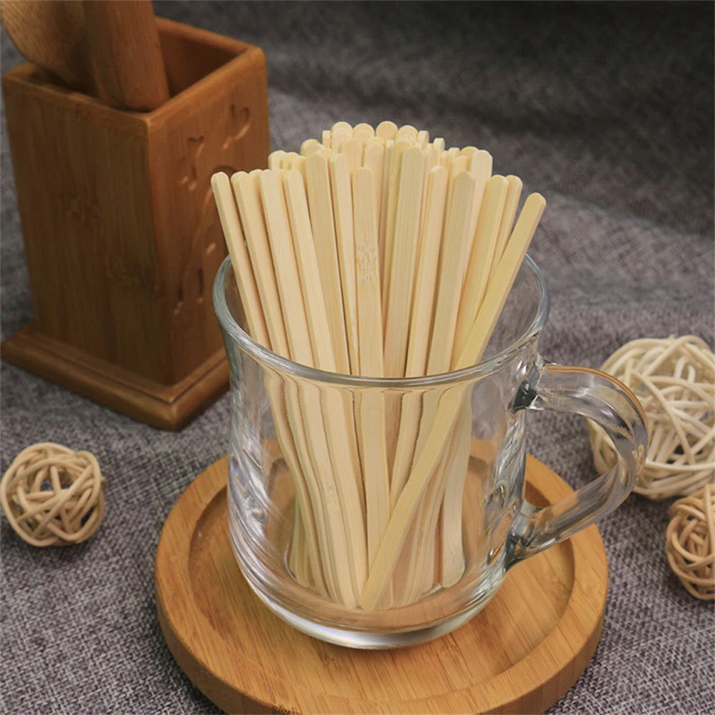 Wooden Coffee Stirrers Hot Drink Straws Cocktail Sticks For Wedding Party Bar Swizzle Drink Mixer Bar Muddler 14cm 18cm 19cm