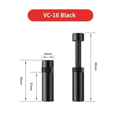 Universal Adjustable GPU Support Bracket - Premium Desktop PC Case Accessory (VC-16-BK)