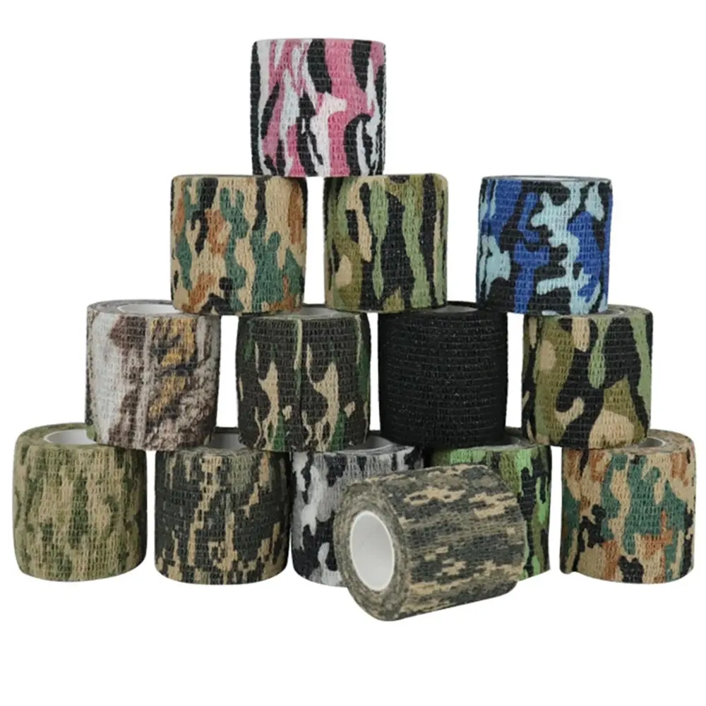 Camouflage Tape Camouflage Tape Wrap Military Army Hunting Self-Adhesive Protective Bandage For Outdoor Camping 5CM X 4.5M