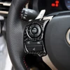غطاء عجلة القيادة الديكور غطاء الكسوة ملصق مائي لكزس IS250 Nx200 200t 300h 2013-2020 اكسسوارات السيارات ألياف الكربون