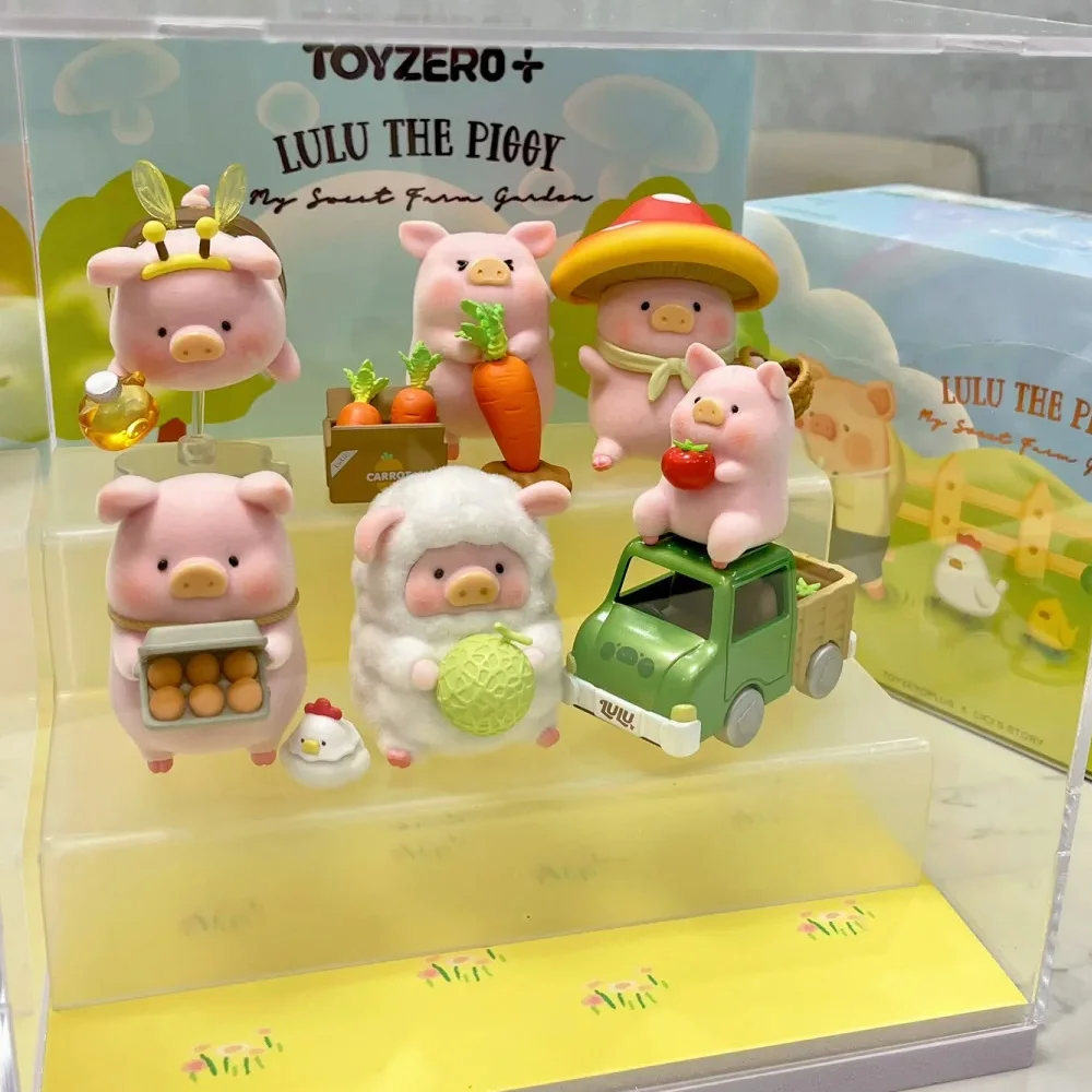 

Canned Pig Lulu The Piggy Farm Blind Box Chicken Farmer Folk Singer Figure Model Kawaii Mystery Box Toy Birthday Gift Desk Decor