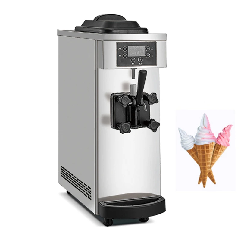 Desktop Soft Ice Cream Maker 1 Sapore Distributore Automatico Di Gelato Commerciale 1100W