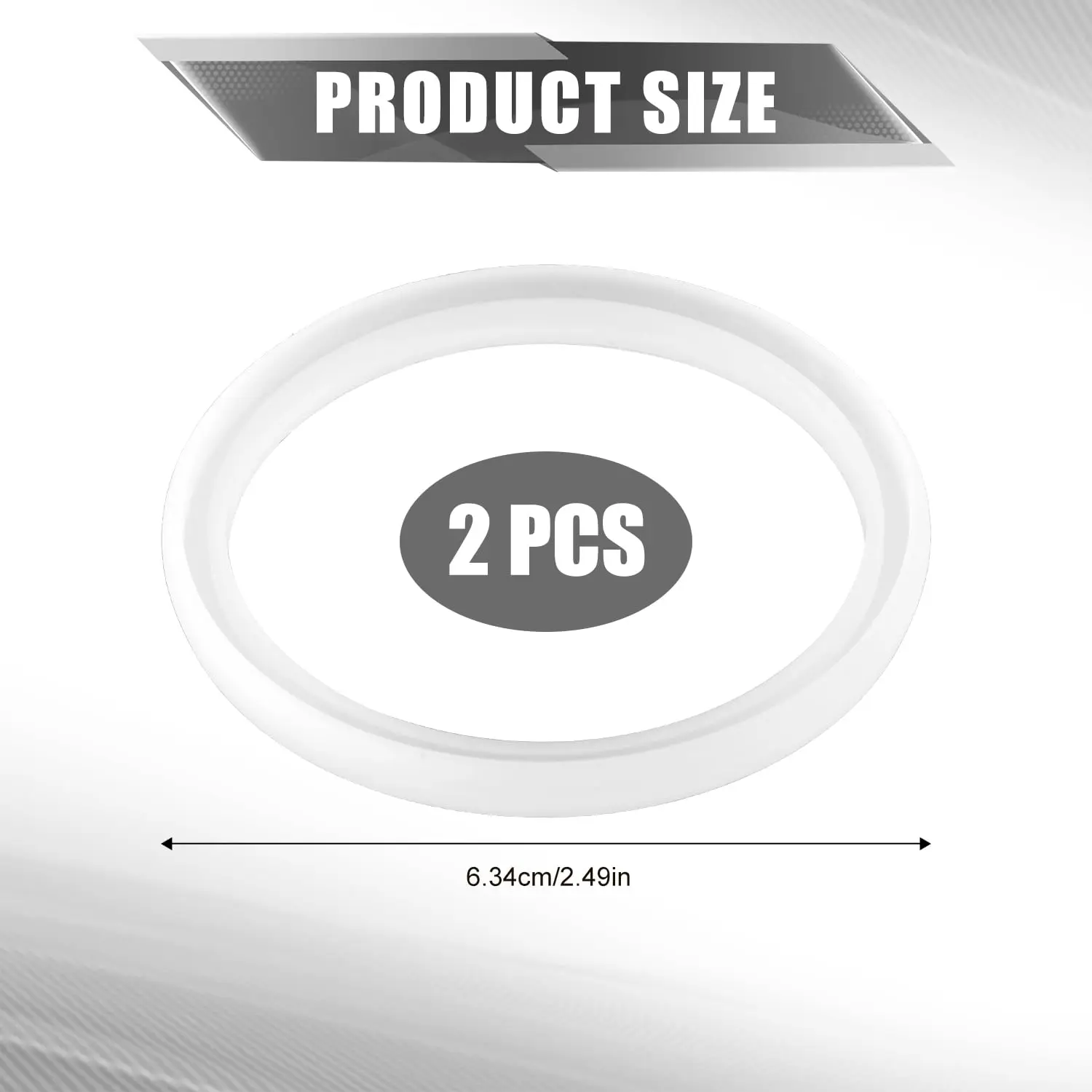 2pcs  Food Jar, Silicone Seal Ring Stopper Leak Seal Parts Leak-Proof Water Bottle Lid O Ring Replacement