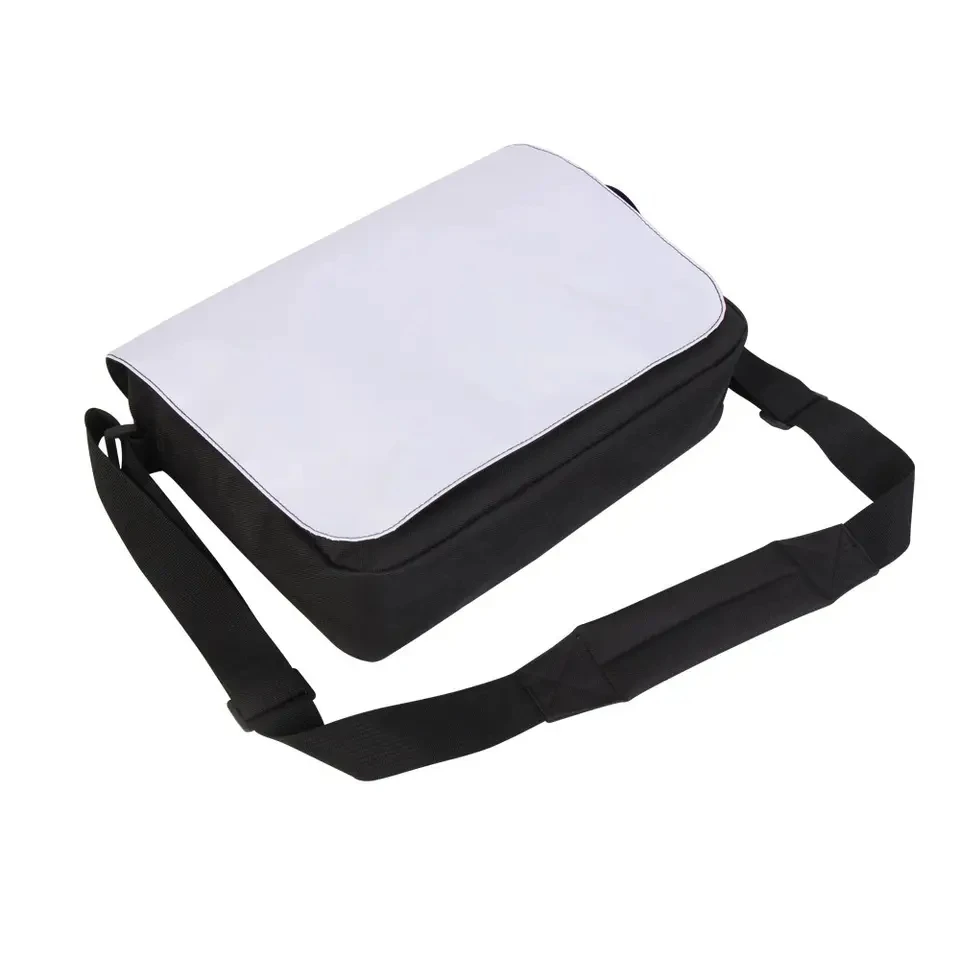 

Sublimation Blank Shoulder Bag For Custom Logo Big Size Blank Polyester Canvas Messenger Bags Sublimation Print Travelling Bag