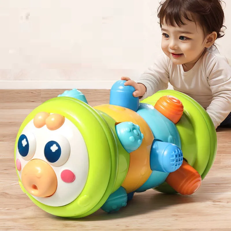 Fun Baby Toys 6-12 Months Crawling Toys for Babies Infant Tummy Time Sensory Development Activity Center Caterpillar Roller