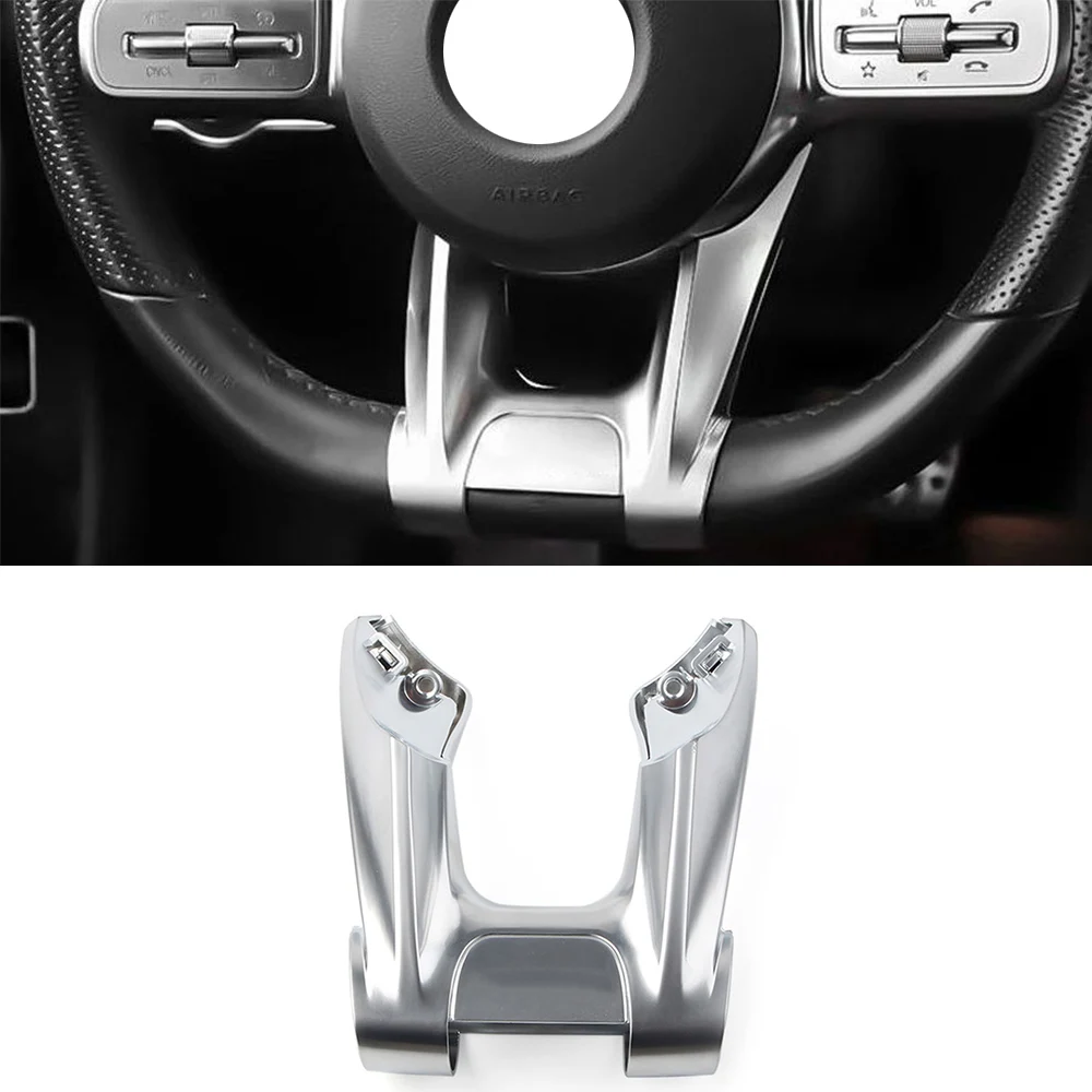 

1 Set Car Steering Wheel Lower Cover Trim For Mercedes-Benz W205 W117 W247 W213 W463 W257 C118 2019-2020 For AMG Style