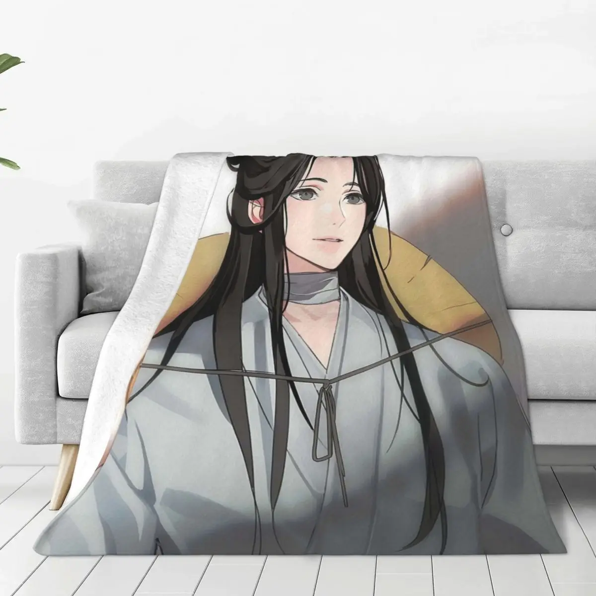 

Heaven Official's Blessing Xie Lian Knitted Blanket Flannel Anime Yaoi Lgbt Thin Throw Blanket for Home Couch Bedroom Quilt