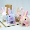 Cute Rabbit Plush Doll Electric Toy Children's Birthday Christmas Gift Universal for Boys and Girls 1