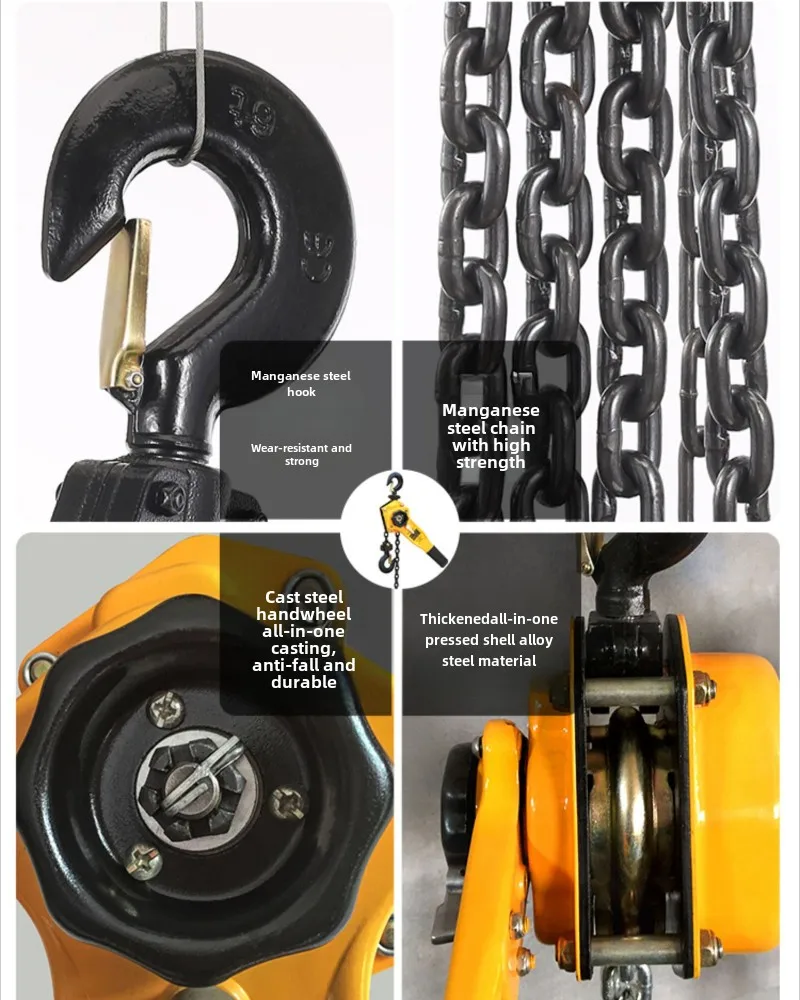 Hand Cranked Hoist Wire Tensioner 1/1.5/2/3 t/6 Ton