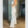 Metallic Y2K Advanced Sense Coating Casual Wide-leg Jeans Female Straight Jeans Loose Hip-hop Streetwear Oversize Denim Trousers 6