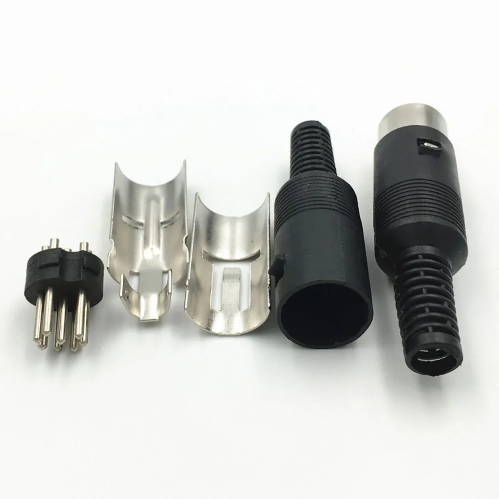 Connettore Maschio DIN Per Cavo - 3 Pin, Orientamento Dritto, Per Chassis O Montaggio Su Cavo - Foto 6