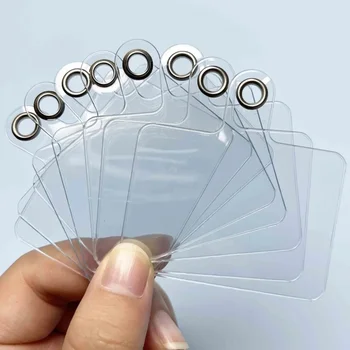1-50Pcs Phone Tether Tab Universal Phone Lanyard Patch Without Adhesive for Cell Phone Strap Transparent Replacement Part Card 1