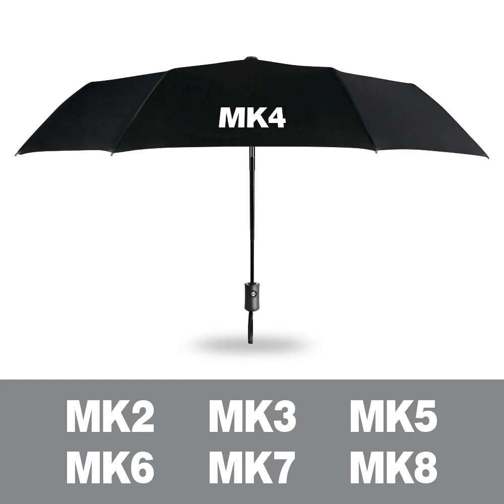 Logotipo de modelo de coche paraguas plegable para Volkswagen VW Golf 7 5 3 2 8 MK8 MK5 MK4 MK3 MK2 Auto accesorios Anti UV para Golf | - AliExpress