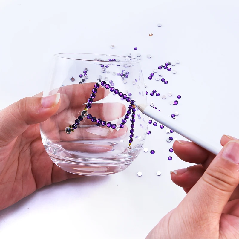 Clear 2-5mm Wholesale Package Resin Rhinestones Flatback Round Non Hot-fixed Shinning Crystal for DIY Clothing Craft