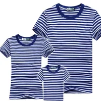 Russian Naval Telnyashka Marine Submarine Force Family Set Sailor's Striped Shirt Family Matching Parent-child Clothing T-Shirt 1