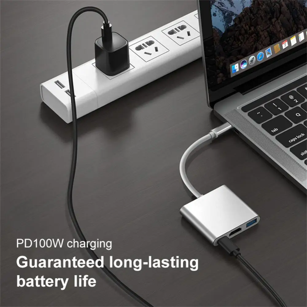 아이패드 2018 2020 S8 플러스 태블릿 PC 액세서리, USB C타입 허브, 4K HDTV, USB 3.0